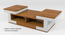 Puzzle Center Table (Brown Finish) by Urban Ladder - - 