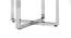 Sanchez 4 Seater Round Glass Top Dining Table (Silver Finish) by Urban Ladder - - 
