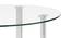 Sanchez 4 Seater Round Glass Top Dining Table (Silver Finish) by Urban Ladder - - 