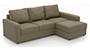 Apollo Sofa Set (Cappuccino, Leatherette Sofa Material, Regular Sofa Size, Firm Cushion Type, Sectional Sofa Type, Sectional Master Sofa Component, Regular Back Type, Regular Back Height) by Urban Ladder - - 97386
