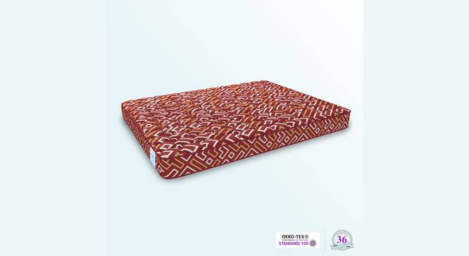 Orthopedic Quilted Knitted COIR Double Size Mattress with 4_inches thickness75 X 42 (4 in Mattress Thickness (in Inches), Maroon, Double Mattress Type, 75 x 42 in Mattress Size) by Urban Ladder - - 