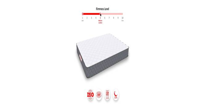 Orthopedic Satin Blend Foam Single Size Mattress with 8_inches thickness75 X 35 (White, Single Mattress Type, 8 in Mattress Thickness (in Inches), 75 x 35 in Mattress Size) by Urban Ladder - - 