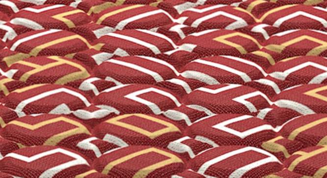 Orthopedic Quilted Knitted COIR Double Size Mattress with 5_inches thickness78 X 42 (5 in Mattress Thickness (in Inches), Maroon, Double Mattress Type, 78 x 42 in Mattress Size) by Urban Ladder - - 