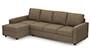 Apollo Sofa Set (Dune, Fabric Sofa Material, Compact Sofa Size, Soft Cushion Type, Sectional Sofa Type, Sectional Master Sofa Component, Regular Back Type, Regular Back Height) by Urban Ladder - - 97556