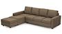 Apollo Sofa Set (Dune, Fabric Sofa Material, Compact Sofa Size, Soft Cushion Type, Sectional Sofa Type, Sectional Master Sofa Component, Regular Back Type, Regular Back Height) by Urban Ladder - - 97560