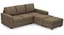 Apollo Sofa Set (Dune, Fabric Sofa Material, Compact Sofa Size, Soft Cushion Type, Sectional Sofa Type, Sectional Master Sofa Component, Regular Back Type, Regular Back Height) by Urban Ladder - - 97566