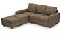 Apollo Sofa Set (Dune, Fabric Sofa Material, Compact Sofa Size, Soft Cushion Type, Sectional Sofa Type, Sectional Master Sofa Component, Regular Back Type, Regular Back Height) by Urban Ladder - - 97568