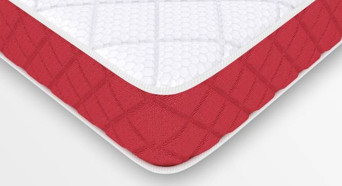 Orthopedic Polycotton Foam Double Size Mattress (4 in Mattress Thickness (in Inches), Maroon, Double Mattress Type, 75 x 42 in Mattress Size) by Urban Ladder - - 