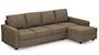 Apollo Sofa Set (Dune, Fabric Sofa Material, Compact Sofa Size, Firm Cushion Type, Sectional Sofa Type, Sectional Master Sofa Component, Regular Back Type, Regular Back Height) by Urban Ladder - - 97898