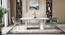 Nova Faux Marble 6 Seater Dining Table With Set Of 6 Megan Swivel Dining Chair (Beige, Faux White Marble Finish) by Urban Ladder - - 983616