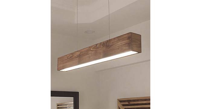 Clara 48 Brown Solid Wood Single Hanging Light (Brown) by Urban Ladder - - 