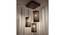 Hexa Brown Solid Wood Cluster Hanging  Light (Brown) by Urban Ladder - - 