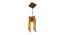 Jet Brown Solid Wood Single Hanging Light (Brown) by Urban Ladder - - 