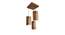 Hexa Brown Solid Wood Cluster Hanging  Light (Brown) by Urban Ladder - - 