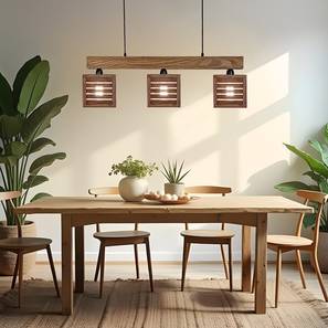 Lyon Brown Solid Wood Cluster Hanging Light