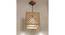 Oblique Beige Solid Wood Single Hanging Light (Beige) by Urban Ladder - - 