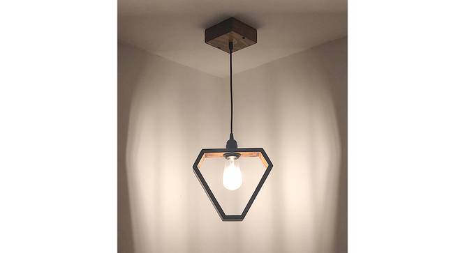 Clark Brown Solid Wood Single Hanging Light (Brown) by Urban Ladder - - 