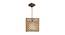 Oblique Beige Solid Wood Single Hanging Light (Beige) by Urban Ladder - - 