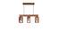 Symmetric Brown Solid Wood Cluster Hanging Light (Brown) by Urban Ladder - - 