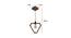 Clark Brown Solid Wood Single Hanging Light (Brown) by Urban Ladder - Dimension - 983757