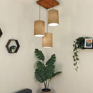 symplify Elementary Brown Solid Wood Cluster Hanging Light-picture-11