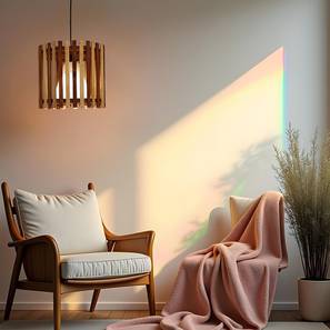 Octa Brown Solid Wood Single Hanging Light-image-35
