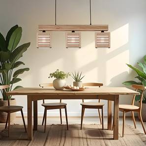 symplify Lyon Beige Solid Wood Cluster Hanging Light-picture-20