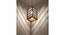 Oblique Brown Solid Wood Single Hanging Light (Brown) by Urban Ladder - - 