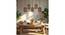 Oblique 5 Series Brown Solid Wood Cluster Hanging Light (Brown) by Urban Ladder - - 