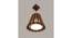 Soyuz Brown Solid Wood Single Hanging Light (Brown) by Urban Ladder - - 