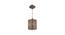 Oblique Brown Solid Wood Single Hanging Light (Brown) by Urban Ladder - - 