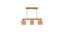 Lyon Beige Solid Wood Cluster Hanging Light (Beige) by Urban Ladder - - 