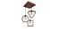 Clark Brown Solid Wood Cluster Hanging Light (Brown) by Urban Ladder - - 