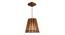 Soyuz Brown Solid Wood Single Hanging Light (Brown) by Urban Ladder - - 