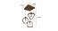 Clark Brown Solid Wood Cluster Hanging Light (Brown) by Urban Ladder - Dimension - 983817