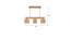 Lyon Beige Solid Wood Cluster Hanging Light (Beige) by Urban Ladder - Dimension - 983823