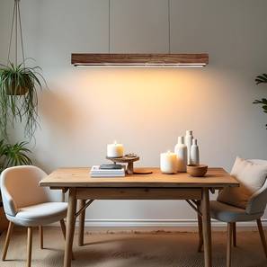 Slimline 36 Duo Brown Solid Wood Cluster Hanging Light-image-35