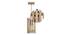 Elegant Beige Solid Wood Single Hanging Light (Beige) by Urban Ladder - - 