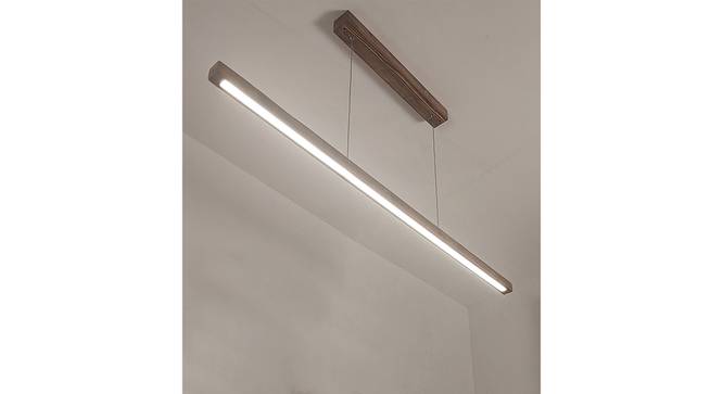 Brigitte 48 Brown Solid Wood Single Hanging Light (Brown) by Urban Ladder - - 