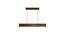 Artline 48 Brown Solid Wood Single Hanging Light (Brown) by Urban Ladder - - 