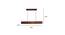Artline 36 Brown Solid Wood Single Hanging Light (Brown) by Urban Ladder - Dimension - 983886