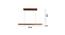 Brigitte 36 Brown Solid Wood Single Hanging Light (Brown) by Urban Ladder - Dimension - 983890