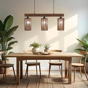 symplify Casa 3 Series Brown Solid Wood Cluster Hanging Light-picture-14