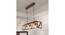 Symmetric Centrum Brown Solid Wood Cluster Hanging Light (Brown) by Urban Ladder - - 