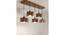 Star 5 Series Brown Solid Wood Cluster Hanging Light (Brown) by Urban Ladder - - 