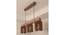 Ventus Brown Solid Wood Cluster Hanging Light (Brown) by Urban Ladder - - 