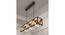 Symmetric Centrum Brown Solid Wood Cluster Hanging Light (Brown) by Urban Ladder - - 