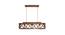 Symmetric Centrum Brown Solid Wood Cluster Hanging Light (Brown) by Urban Ladder - - 
