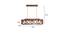 Symmetric Centrum Brown Solid Wood Cluster Hanging Light (Brown) by Urban Ladder - Dimension - 983959