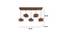 Star 5 Series Brown Solid Wood Cluster Hanging Light (Brown) by Urban Ladder - Dimension - 983963